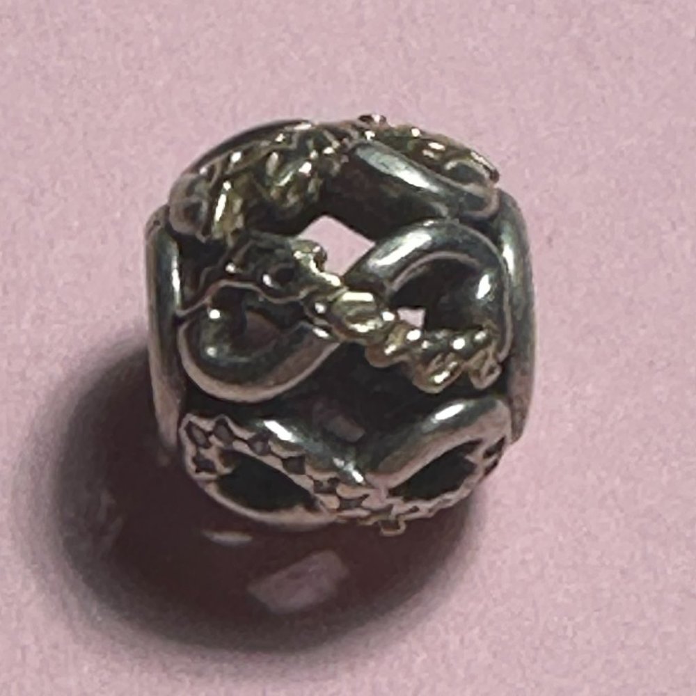 Openwork infinity ""Family Forever""  Charm